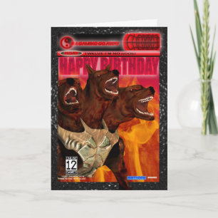 Cartão de Aniversário do Ventilador de Jogos de Co