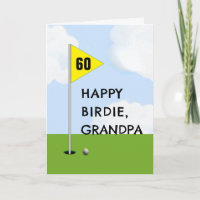 Cartão de Aniversário do Vovô de Golf