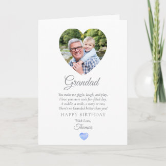 Cartão de aniversário do vovô doce de Toddler