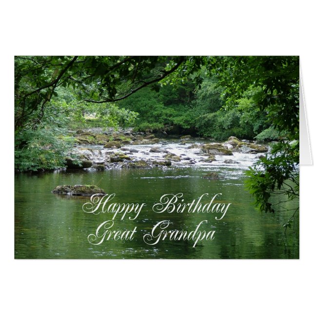 Cartão de aniversário do vovô excelente mostrando  (Frente Horizontal)