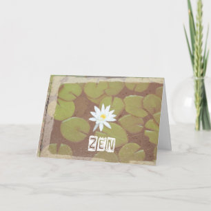 Cartão de aniversário do zen