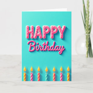 Cartão de Aniversário Doce
