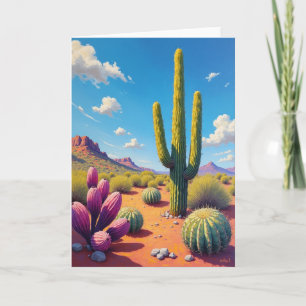Cartão de Aniversário Doce do Deserto