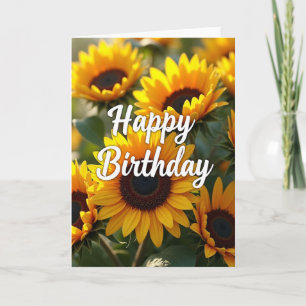 Cartão de Aniversário Doce Iluminado pelo Sol