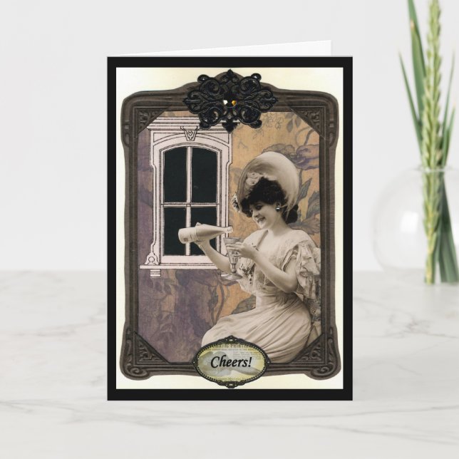 Cartão de aniversário dos elogios (Frente)