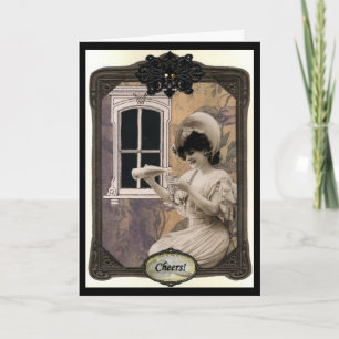 Cartão de aniversário dos elogios