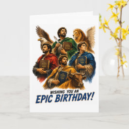 Cartão de Aniversário dos Quatro Escritores do Eva