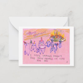 Cartão de Aniversário dos Raccoons Anarquistas