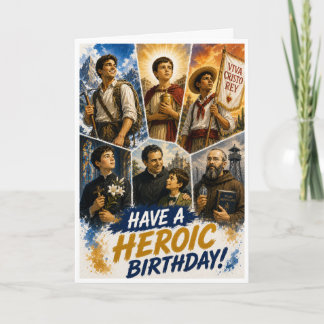 Cartão de Aniversário dos Santos Heróis
