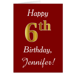 Cartão de Aniversário Dourado Faux Simples + Cartã