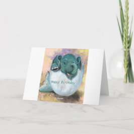 Cartão de Aniversário Elefante Bebê Que Ove