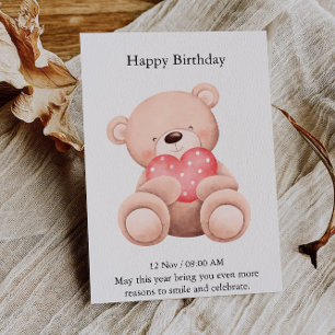 Cartão de Aniversário Elegante e Feliz