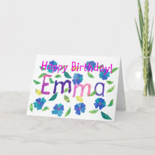 Cartão de Aniversário 'Emma'