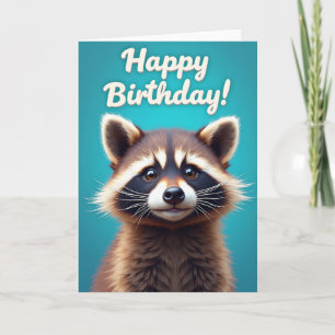 Cartão de Aniversário Encantador da Floresta