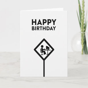 Cartão de Aniversário Engraçado