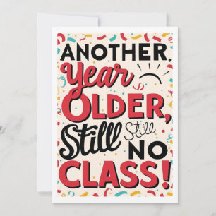 Cartão de Aniversário Engraçado