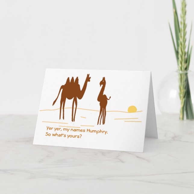 Cartão de aniversário engraçado (Frente)