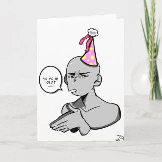 Cartão de Aniversário Engraçado
