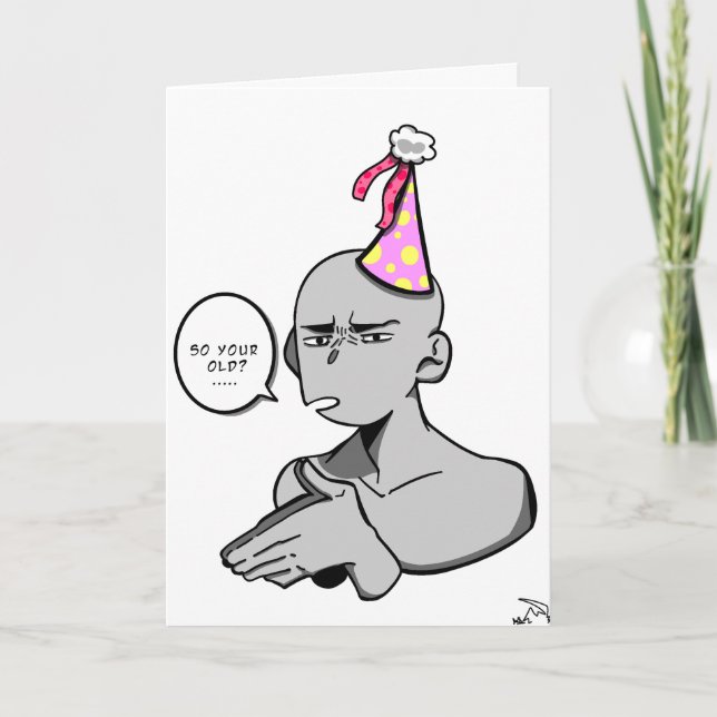 Cartão de Aniversário Engraçado (Frente)