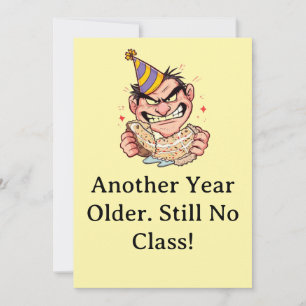 Cartão de Aniversário Engraçado