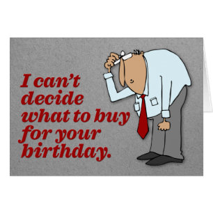 Cartão de Aniversário Engraçado "Alguns Quartos de