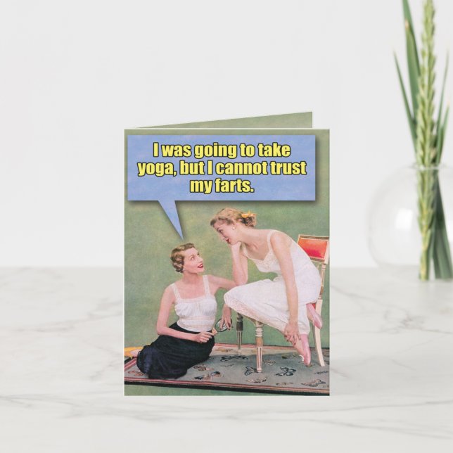 Cartão de Aniversário Engraçado - Confie nas Minha (Frente)