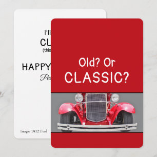 Cartão de aniversário engraçado de 1932 Ford Antig