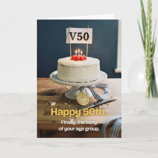 Cartão de Aniversário Engraçado de 50 anos para um