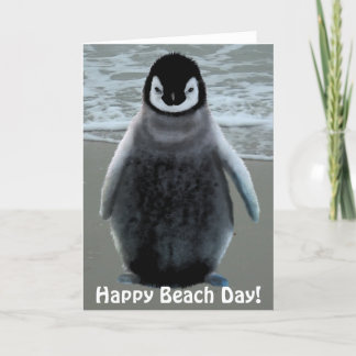 Cartão de Aniversário Engraçado de Bebê Pinguim-Am