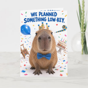 Cartão de Aniversário Engraçado de Capivara   Humo