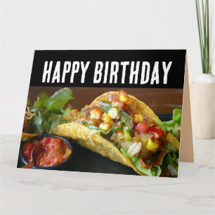 CARTÃO DE ANIVERSÁRIO ENGRAÇADO DE TACO CARTÕES