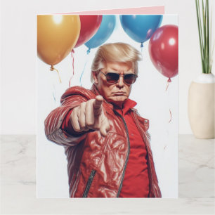 CARTÃO DE ANIVERSÁRIO ENGRAÇADO DO DONALD TRUMP