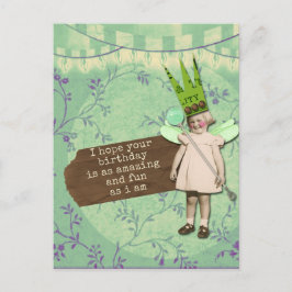 Cartão de Aniversário Engraçado e Sarcástico com A