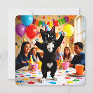 Cartão de Aniversário Engraçado Gato, a Vida da