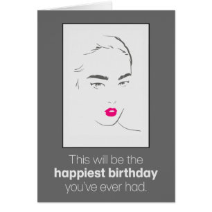 Cartão de Aniversário Engraçado "Não Espera Muito"