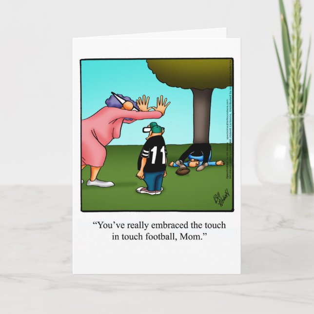 Cartão De Aniversário Engraçado Para A Mãe (Frente)