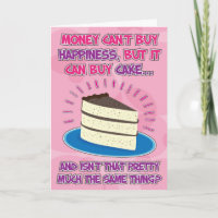 Cartão de Aniversário Engraçado para a mulher - Fe