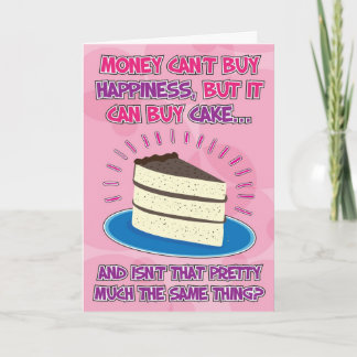 Cartão de Aniversário Engraçado para a mulher - Fe