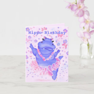 Cartão de aniversário engraçado para Ballerina Hip