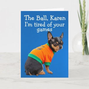 Cartão de aniversário engraçado para cães Chihuahu