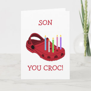 Cartão de Aniversário Engraçado para Filho - Você 