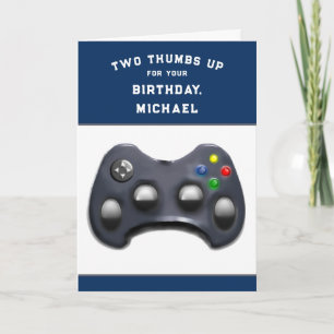 Cartão de Aniversário Engraçado para Gamer
