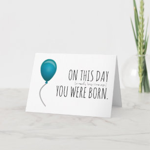 Cartão de aniversário engraçado para idade avançad