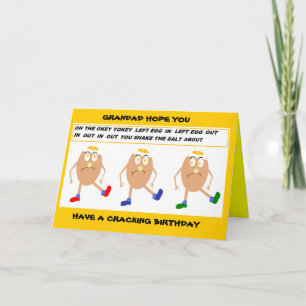 Cartão de aniversário engraçado para o vovô