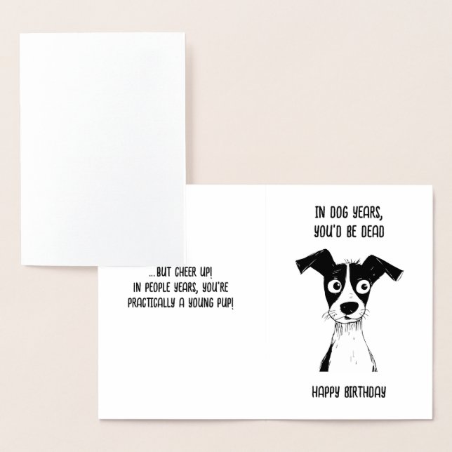 Cartão De Aniversário Engraçado Para O Vovô, Pai (Exibição)