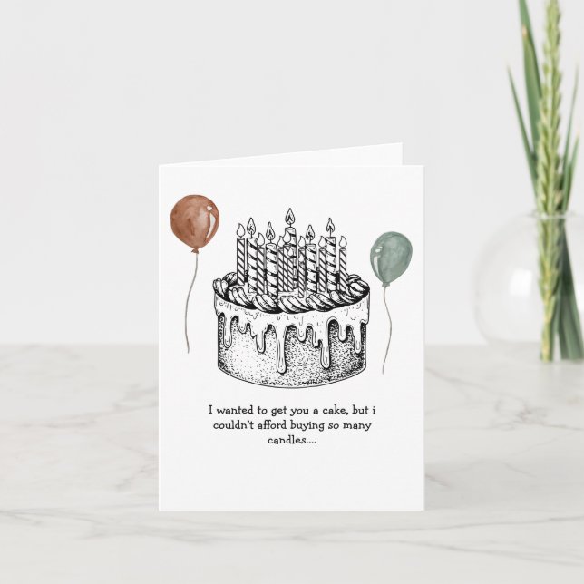 Cartão De Aniversário Engraçado Para O Vovô, Pai (Frente)