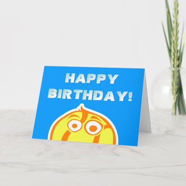 Cartão de aniversário engraçado para tenistas (Frente)