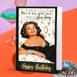 Cartão de aniversário engraçado retrô melhor amiga