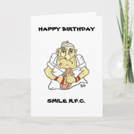 CARTÃO DE ANIVERSÁRIO ENGRAÇADO RUGBY