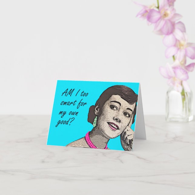 Cartão de Aniversário Engraçado Vintage (Orquídea)